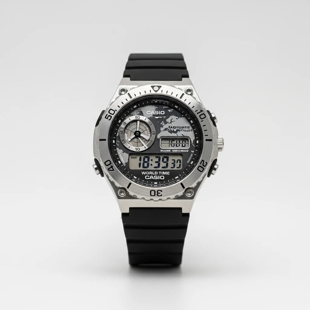 Casio AE-1200 world time watch image 2