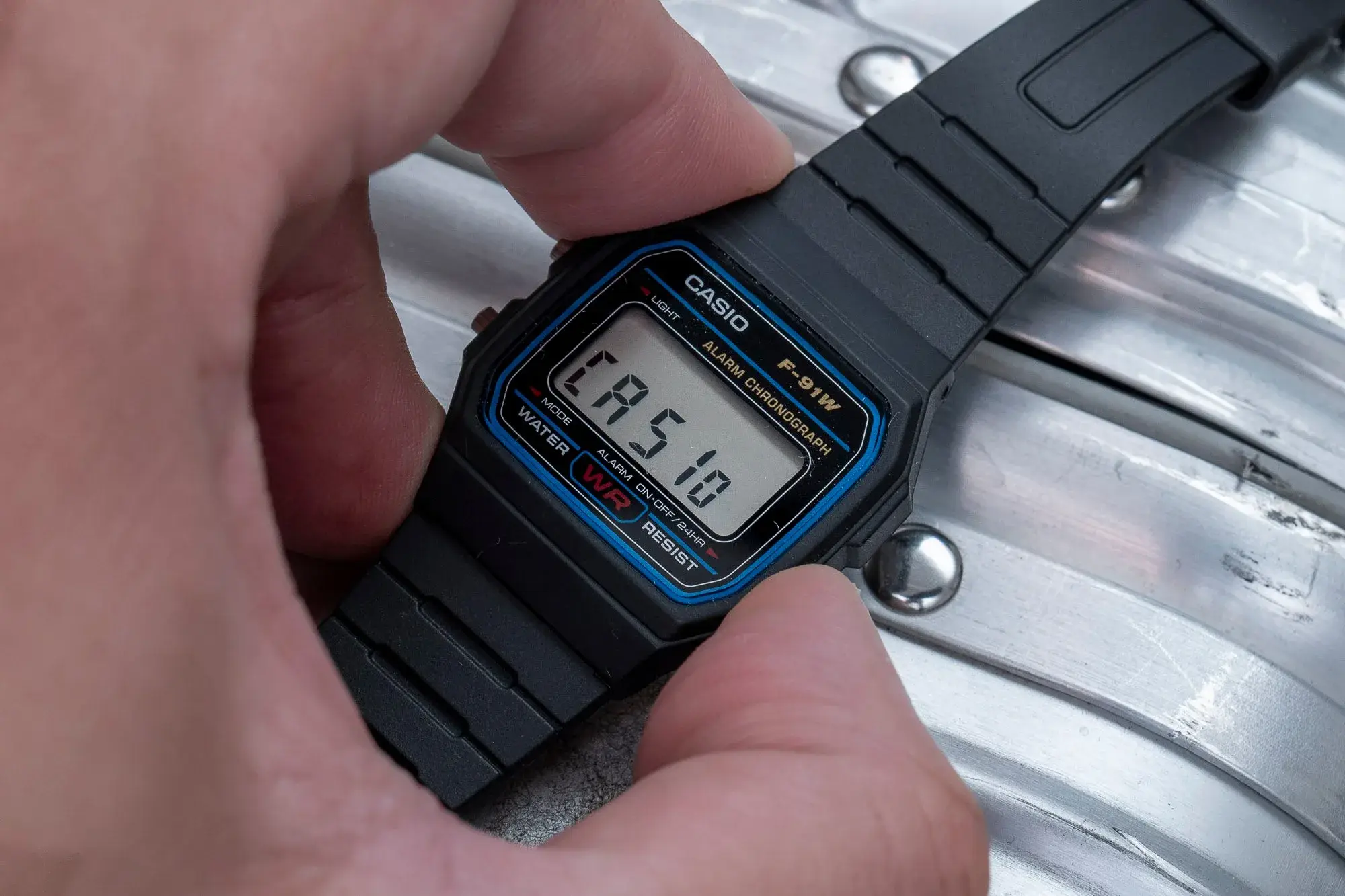 Casio F-91W digital watch