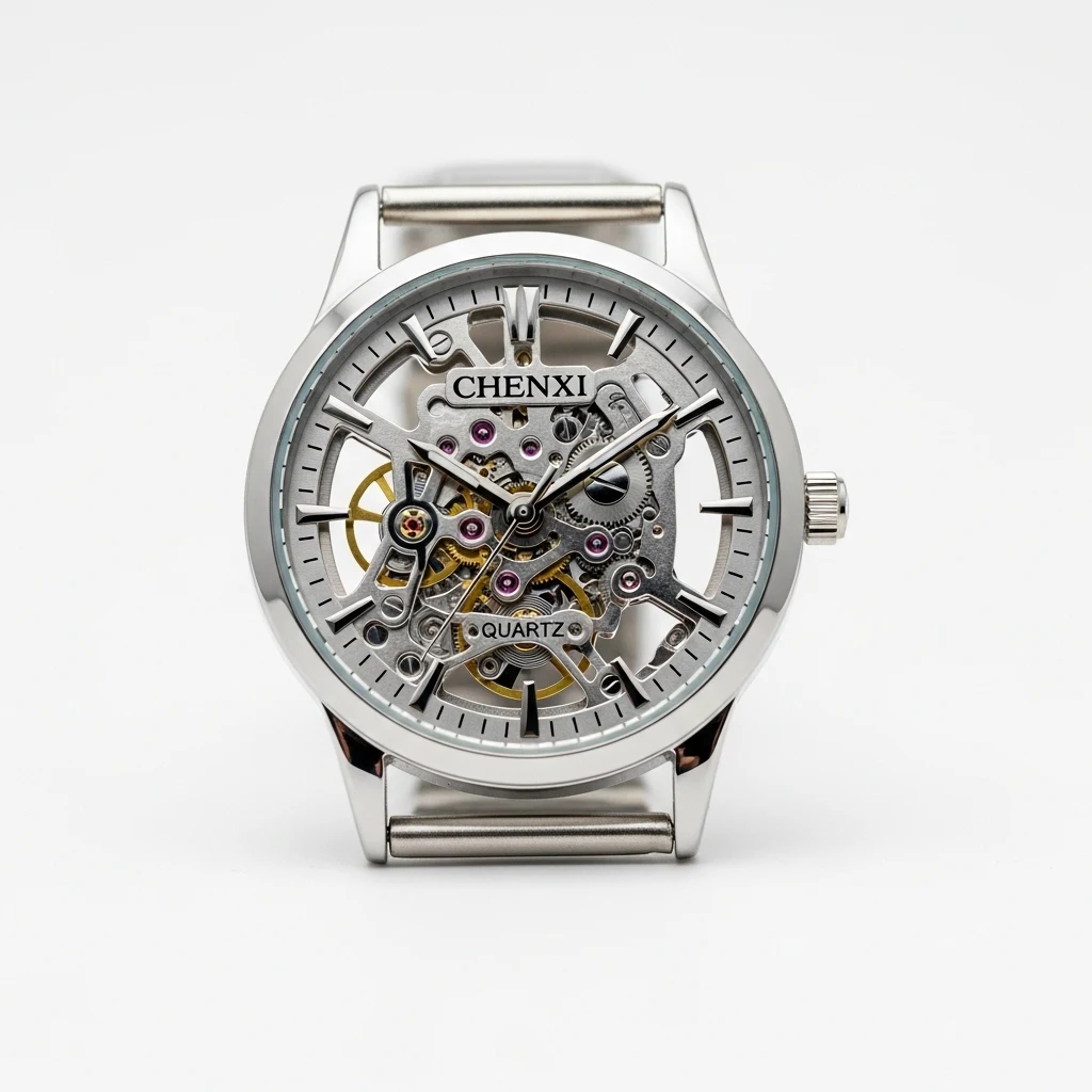 Chenxi quartz skeleton watch image 2