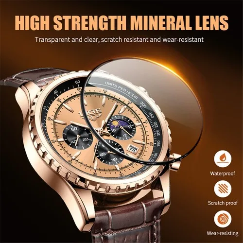Lige business luxury watch