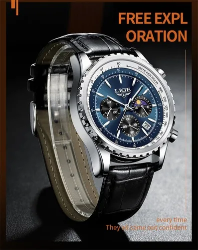 Lige business luxury watch image 2
