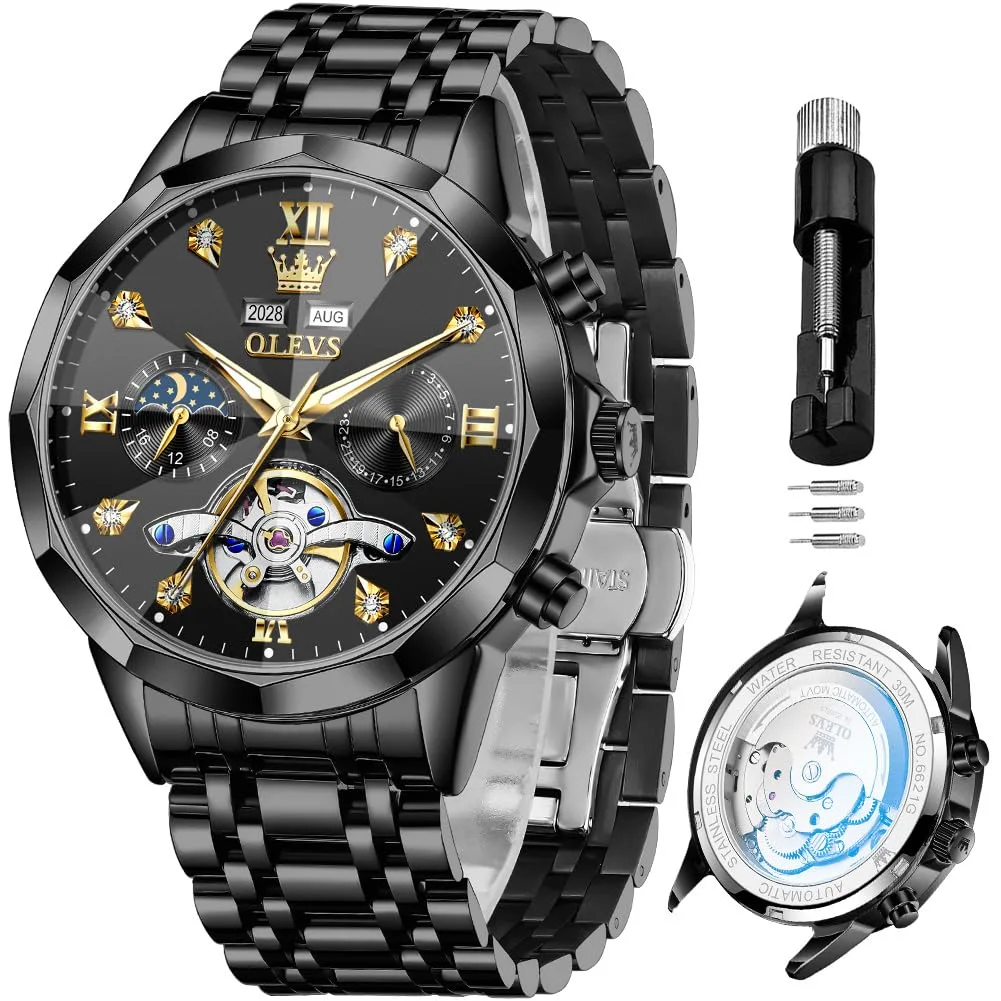 Lige skeleton automatic watch image 3
