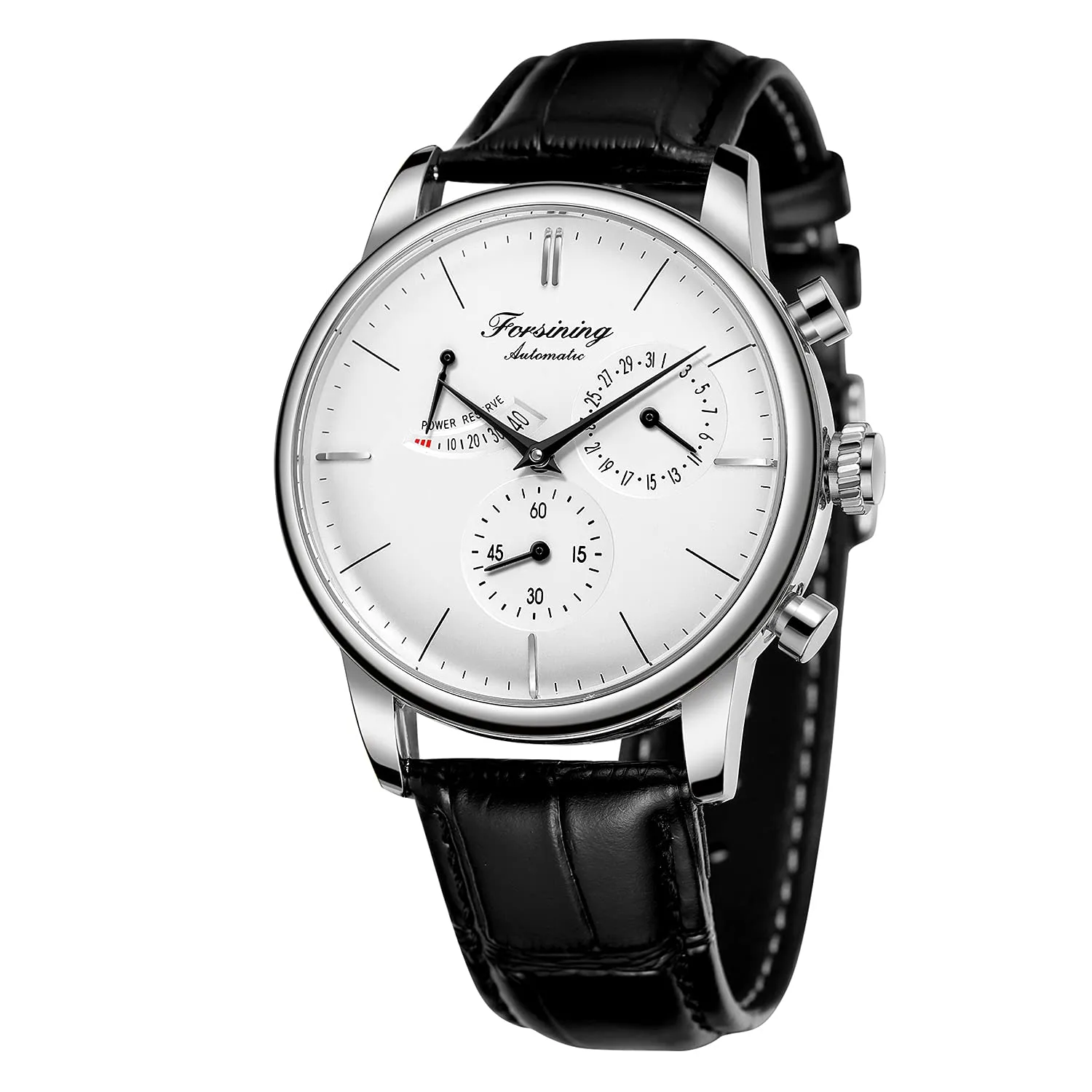 Parnis pilot power reserve watch
