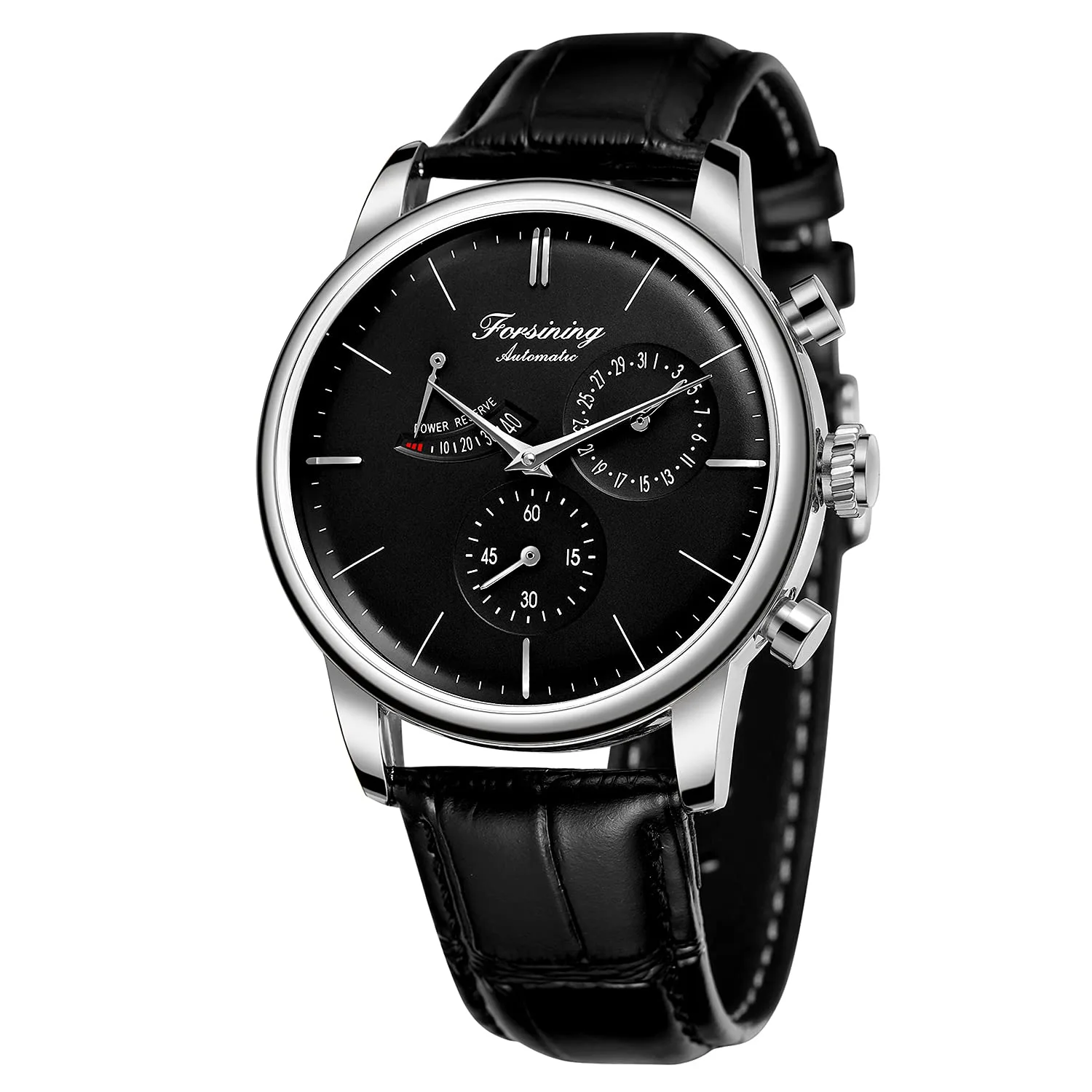 Parnis pilot power reserve watch image 2